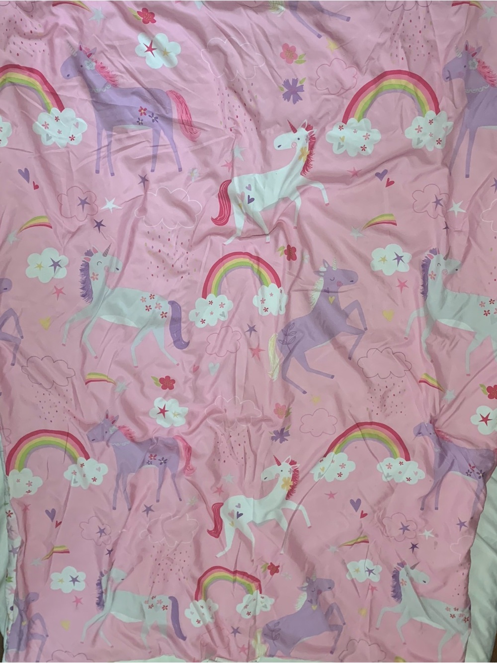 💎 Toddler Pink Unicorn Rainbow Comforter - Parents Choice